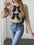 ChicFlare: Patchwork Bow Mock-Neck Sweater - LauBelle Brand