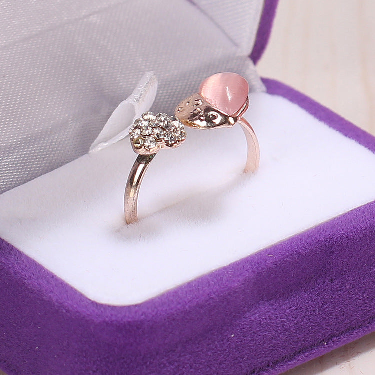 VelvetTouch Flannel Ring Gift Box for Jewelry