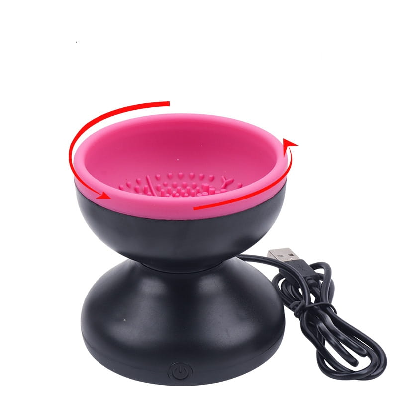 Melanther Electric Makeup Brush Cleaner with Premium Motor and Silicone Container