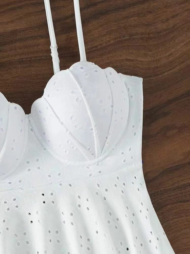 Swimsuit Hollow Shell Hard Bag Solid Color Women’s Bikini