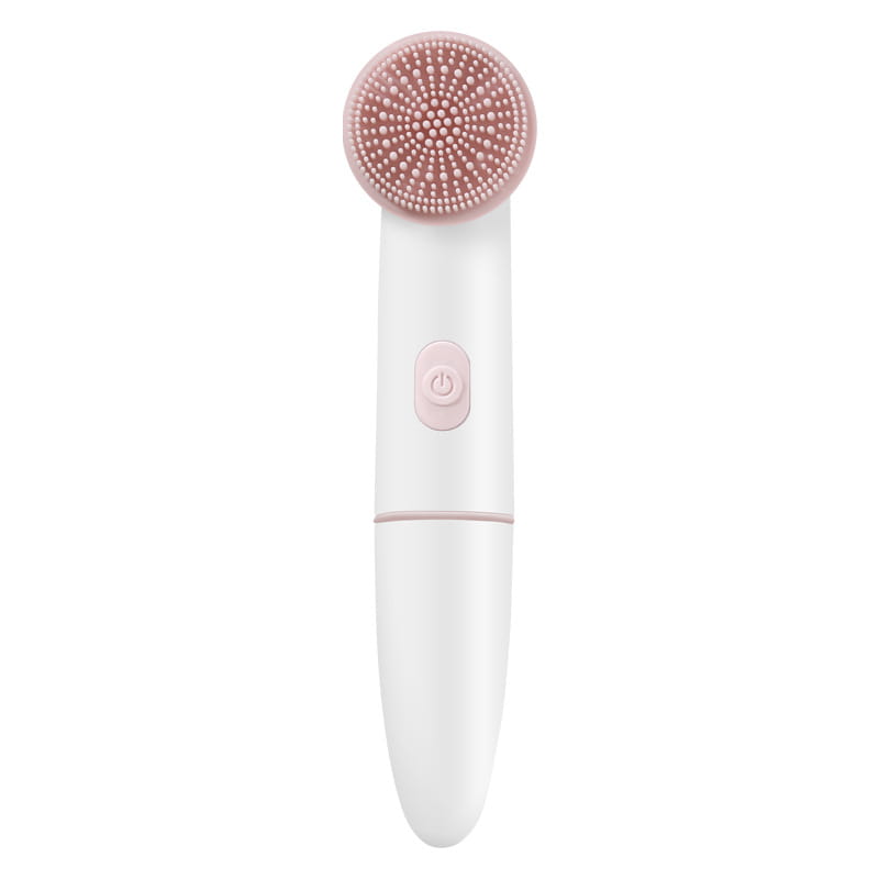 Silicone and PBT Waterproof Electric Cleaning Brush Pink Blue