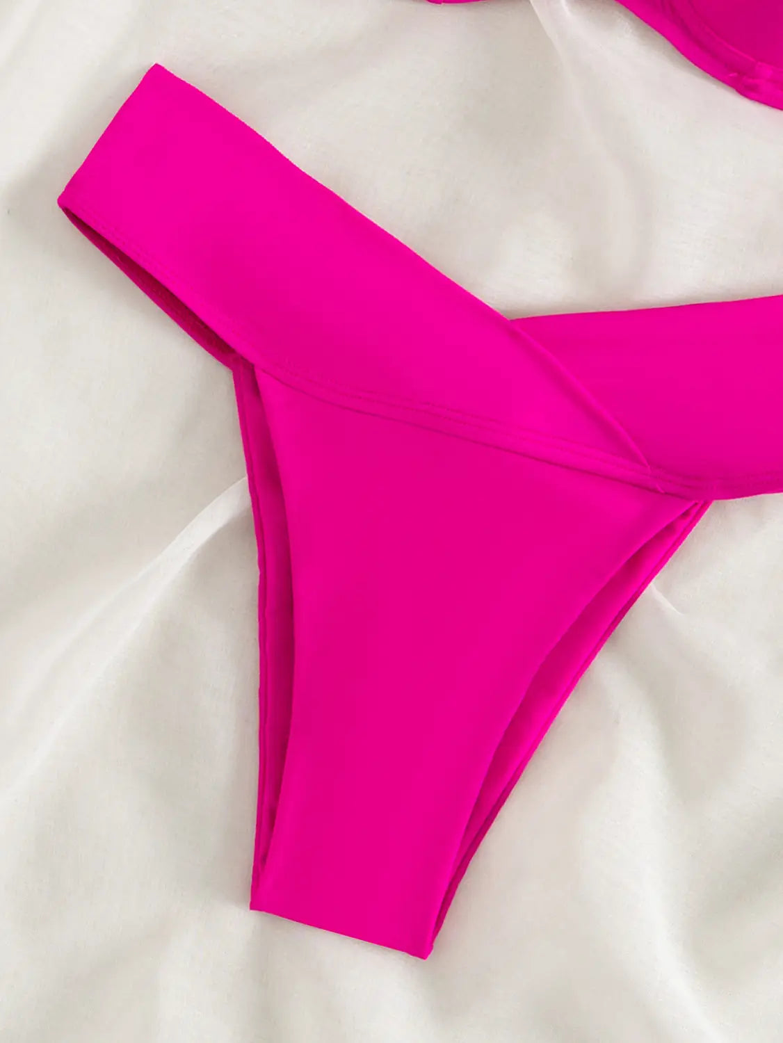 Bikini Solid Color European And American Split Swimsuit