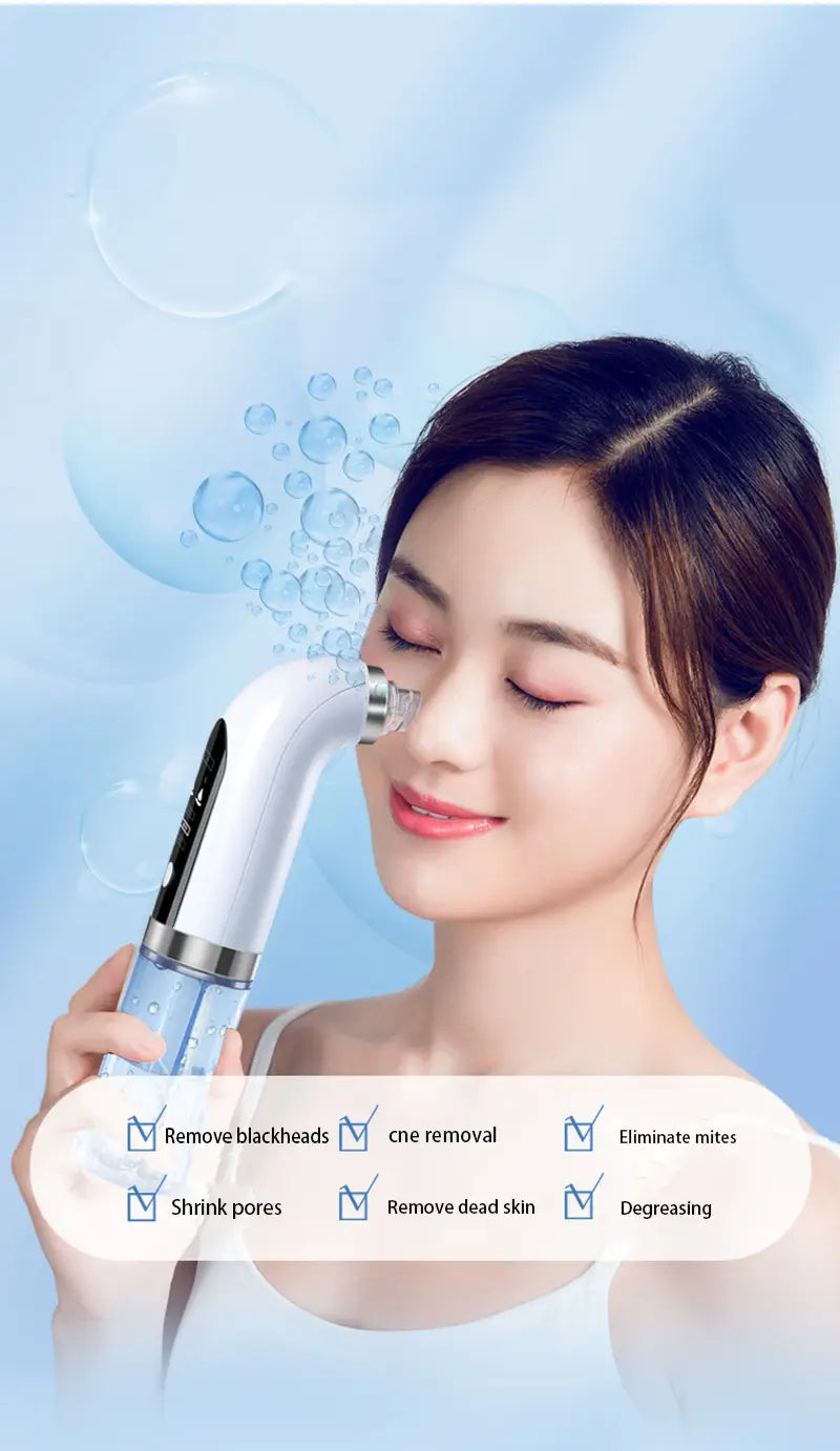 Pore Cleaner with Adjustable Suction and Three Replaceable Probes