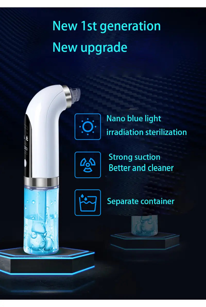 Pore Cleaner with Adjustable Suction and Three Replaceable Probes