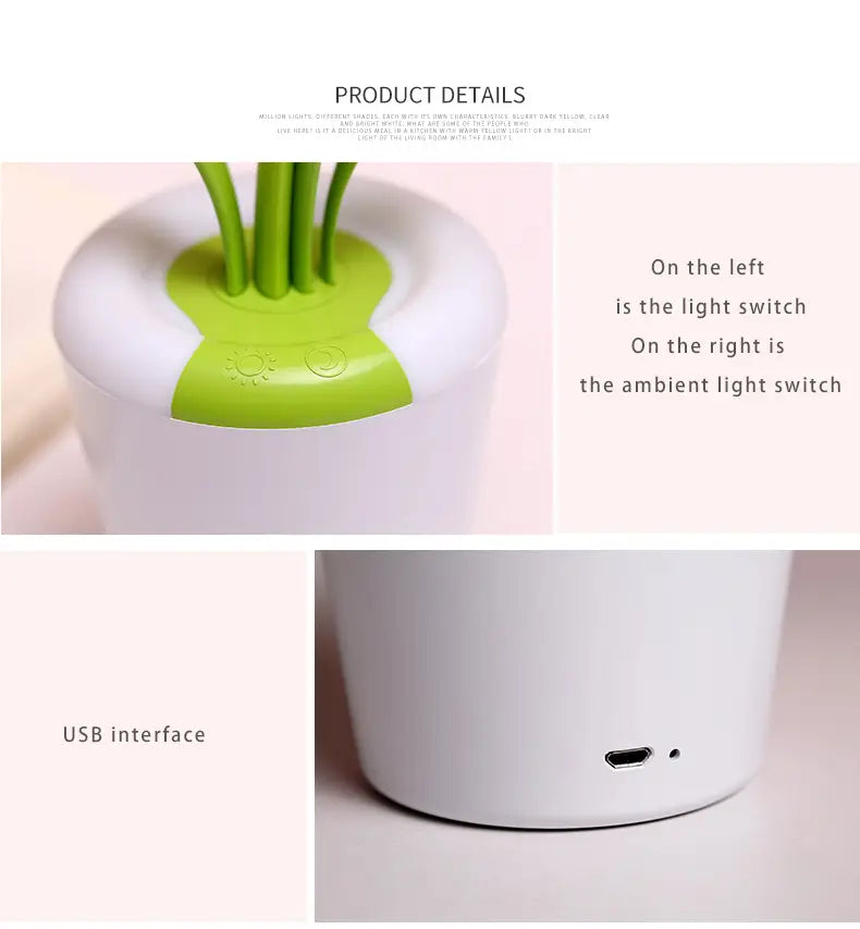 Adjustable Brightness LED Lamp with Night Light Mode