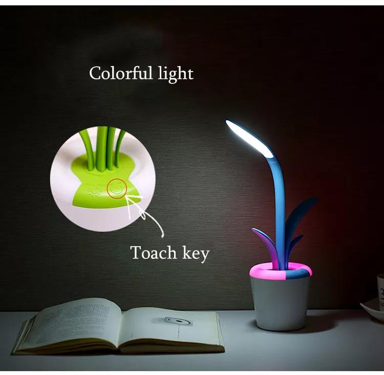 Adjustable Brightness LED Lamp with Night Light Mode