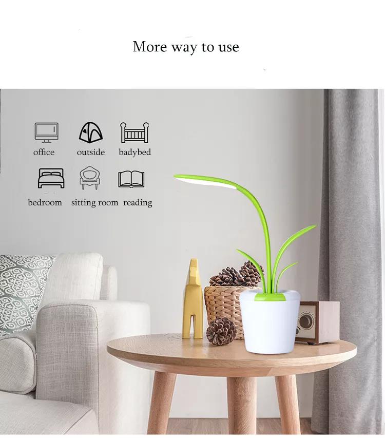 Adjustable Brightness LED Lamp with Night Light Mode