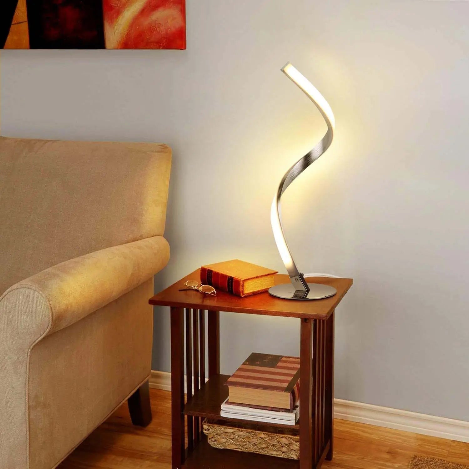 Adjustable LED Table Lamp with Multiple Lighting Modes and Aluminum Body