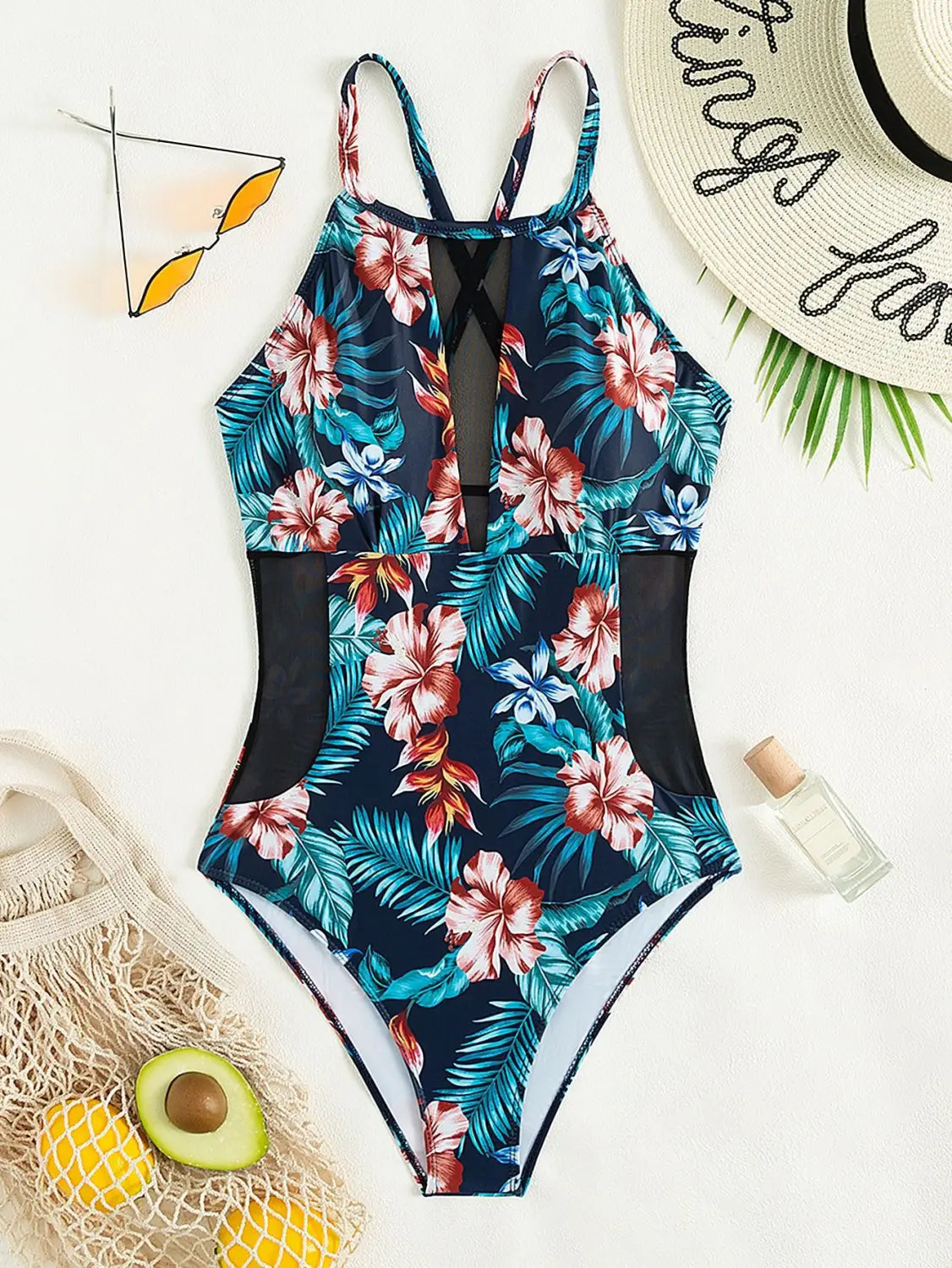 Women’s One-piece Swimsuit European And American Deep V