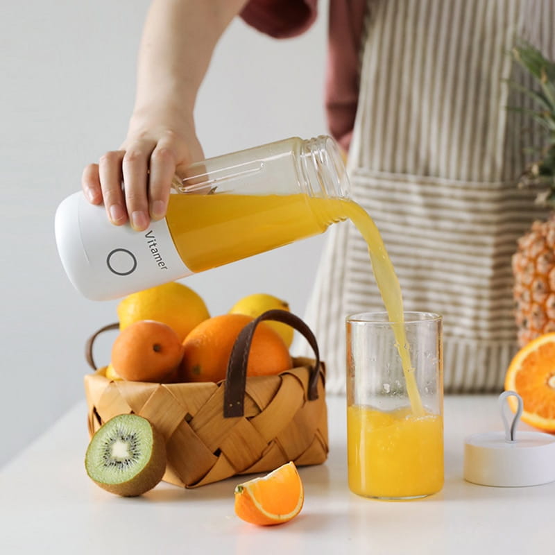 Portable Blender and Juicer Bottle with High Speed Motor
