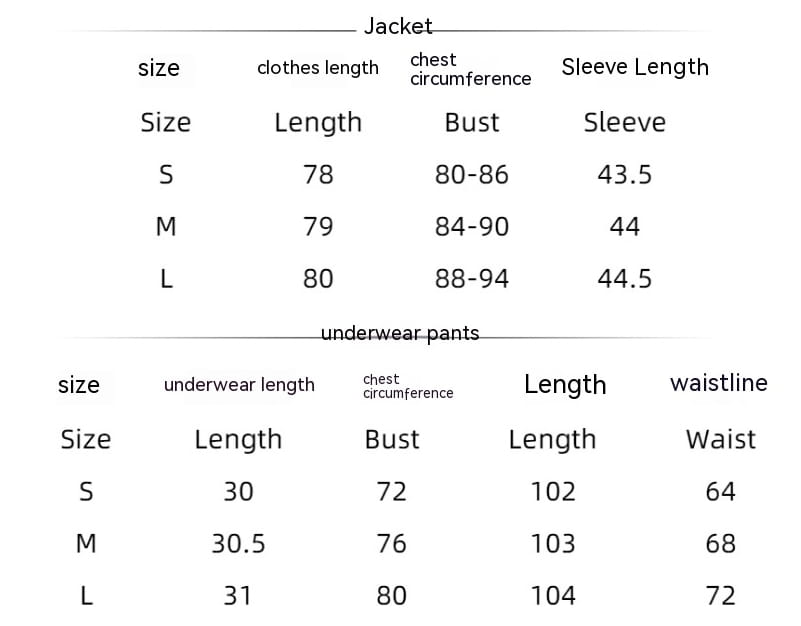 Langarm-Strick-Thermopyjama, lockere Hose, Unterwäsche, dreiteiliges Set