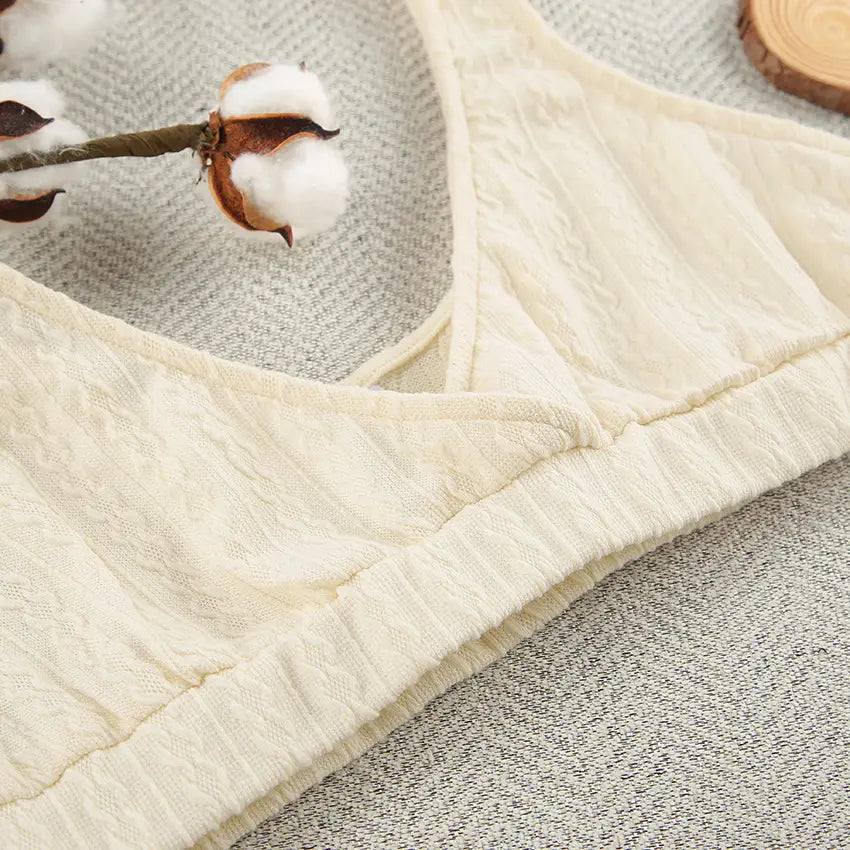 Langarm-Strick-Thermopyjama, lockere Hose, Unterwäsche, dreiteiliges Set