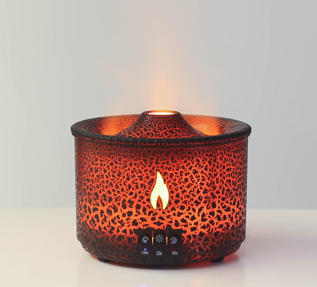 Aromatherapy Humidifier with Flame and Jellyfish Simulation Lighting