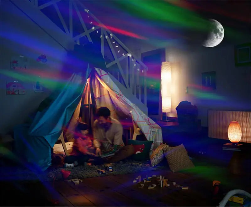 Aurora Borealis LED Projector with Stars and Moon Remote Control