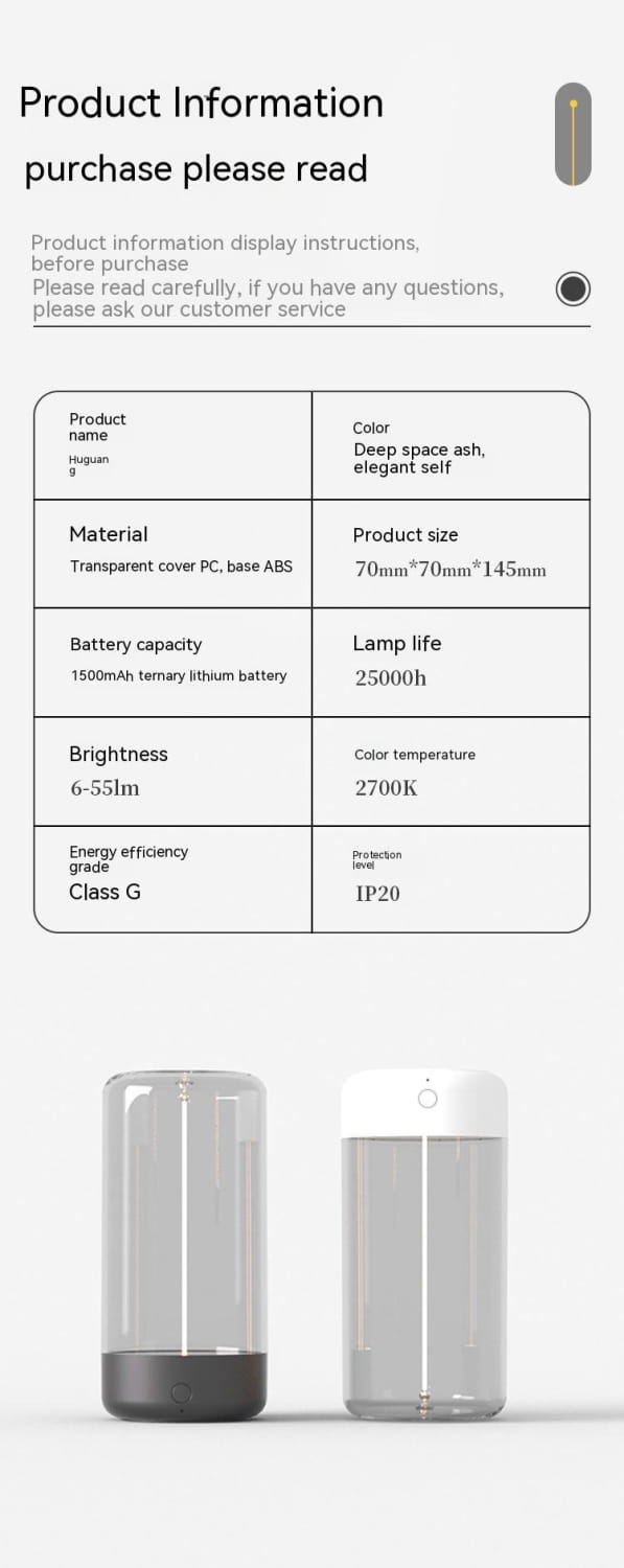 Adjustable Dual Mode Touch Control Night Light