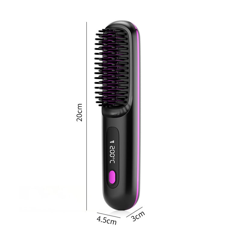 Cordless Hair Straightener Brush with 45 Minute Battery Life