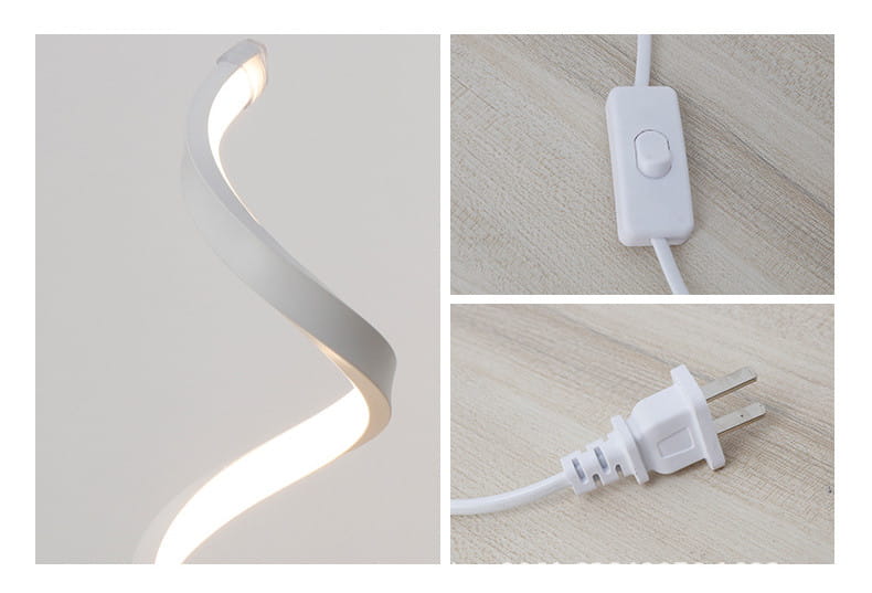 Modern LED Acrylic Lamp with Adjustable Three Color Dimming