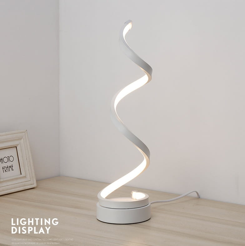 Modern LED Acrylic Lamp with Adjustable Three Color Dimming