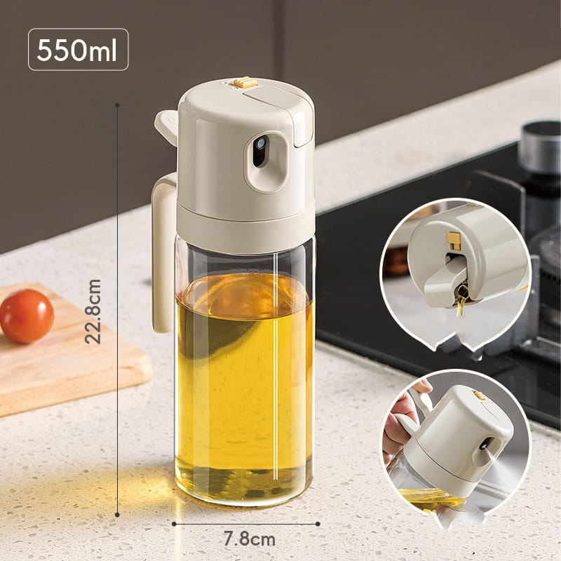 Automatic Olive Oil Spray Bottle with One Handed Operation