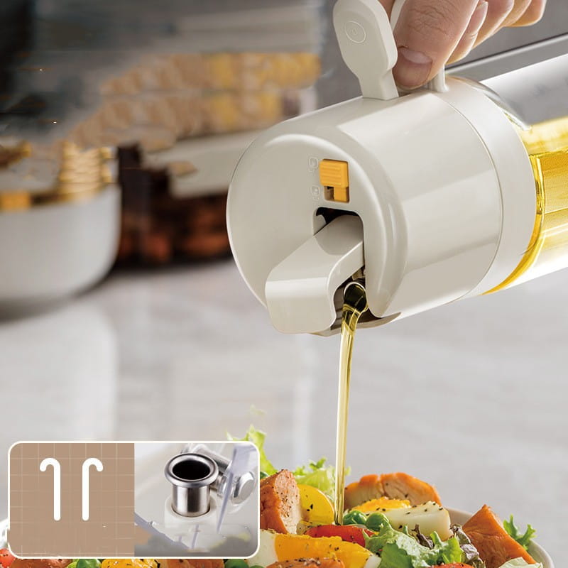 Automatic Olive Oil Spray Bottle with One Handed Operation