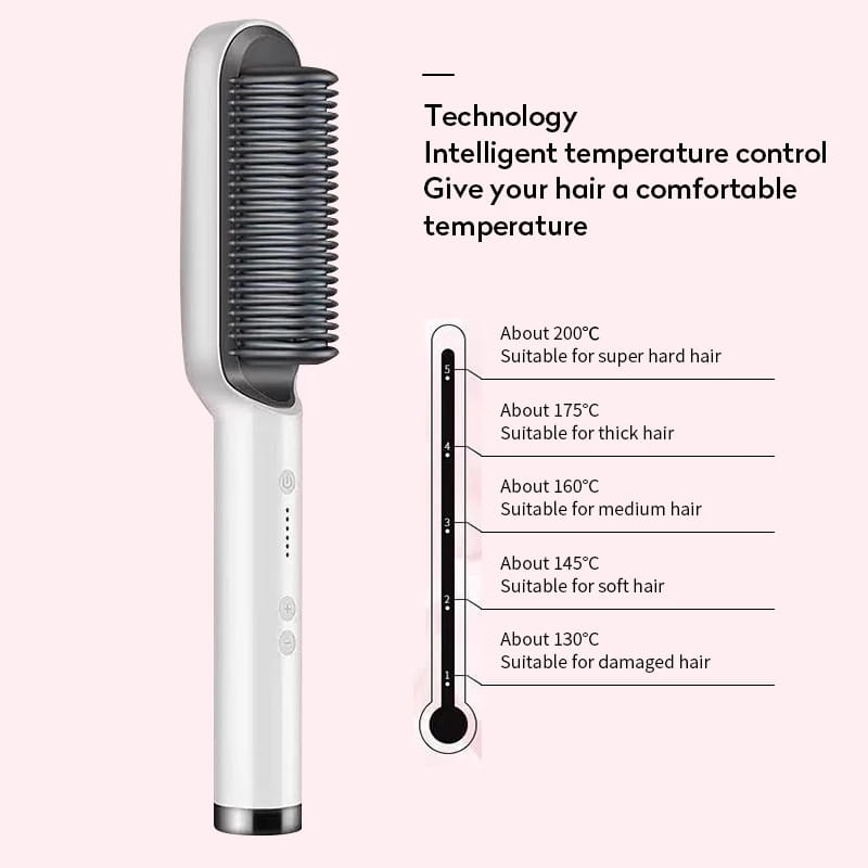 Anti Scald Hair Straightening Comb with Intelligent Temperature Control