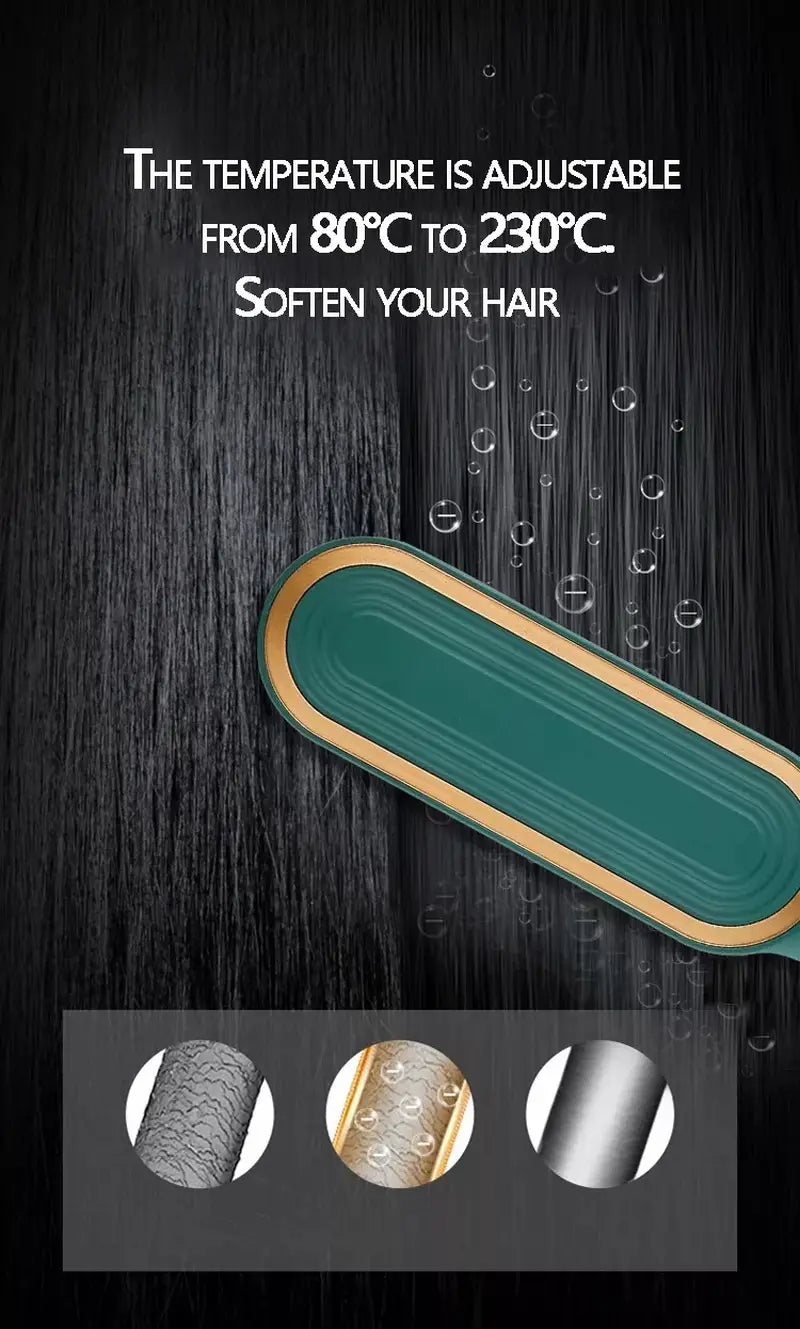 Anti Scald Hair Straightening Comb with Intelligent Temperature Control