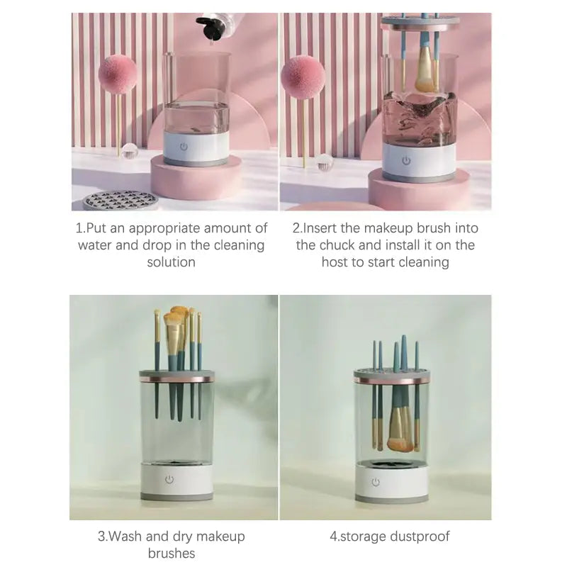 Women Eye Shadow Brush Cleaning Tool for Deep Makeup Brush Cleaning