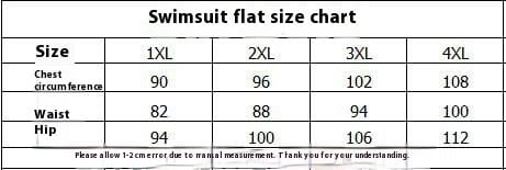Plus Size Women’s High Waist Split Bikini Swimsuit