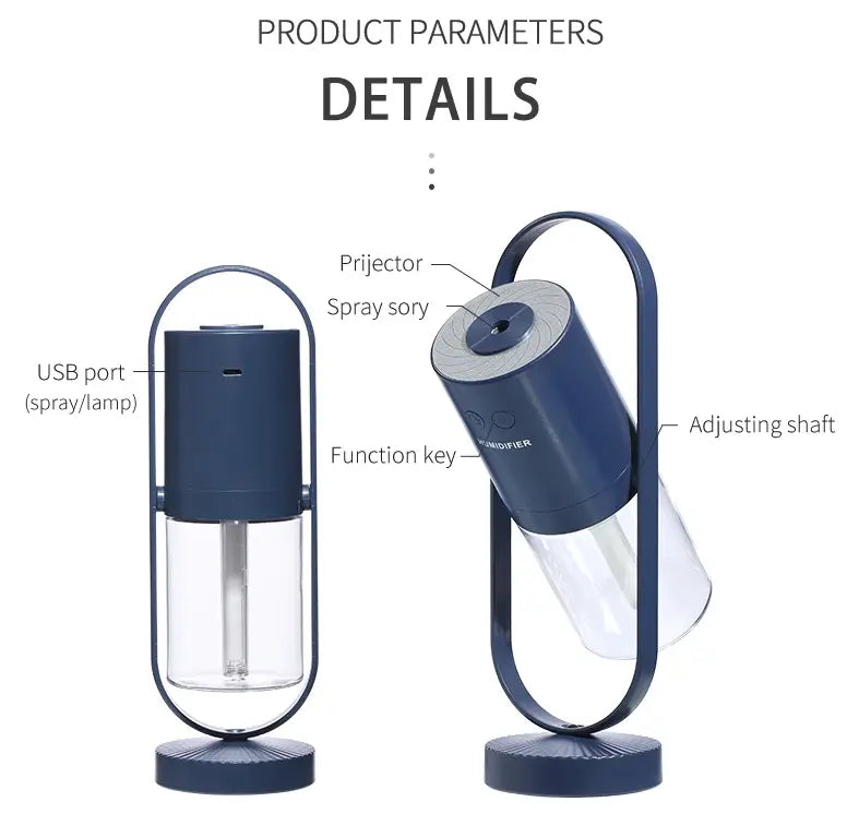 Silent Polymer Mist Humidifier for Safe and Clean Air Moisturizing