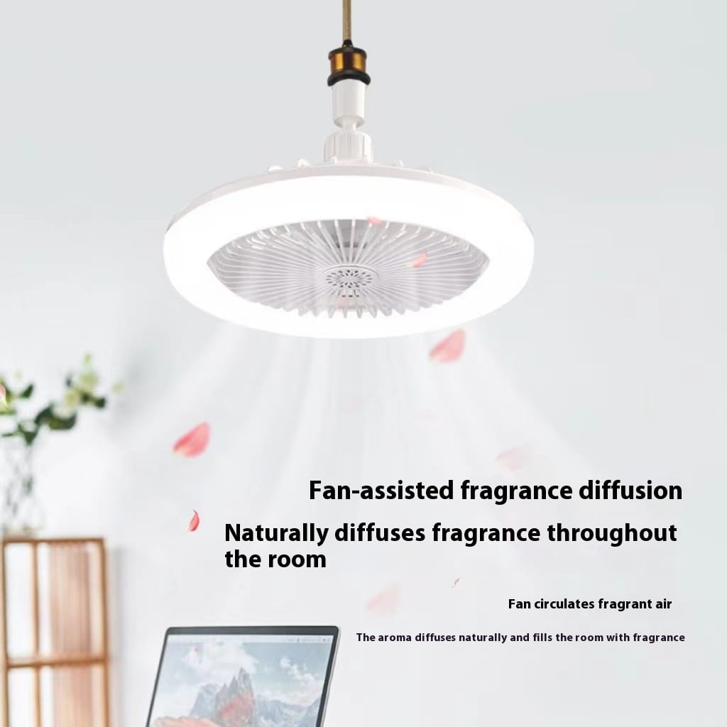 Modern White ABS Ceiling Fan with Light and Remote Control Options