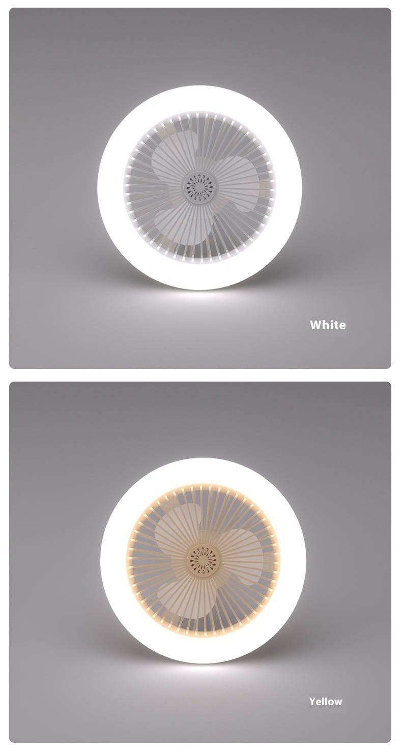 Modern White ABS Ceiling Fan with Light and Remote Control Options