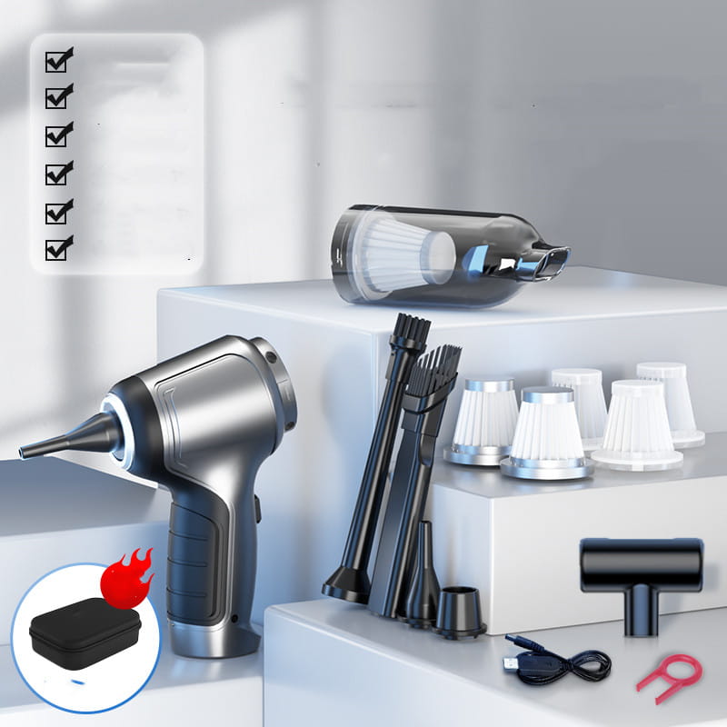 Home and Car Dual Purpose Handheld Vacuum Cleaner 12000Pa Rechargeable