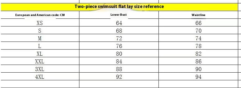 Striped Solid Color Split Bikini Women’s Swimsuit