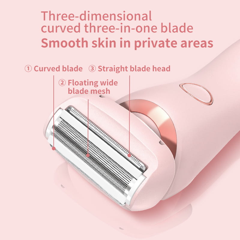 Electric Shaver for Women with Square Foil Head for Whole Body