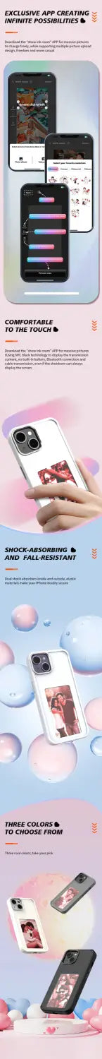 Customizable NFC Phone Case with INKZONE App Image Projection
