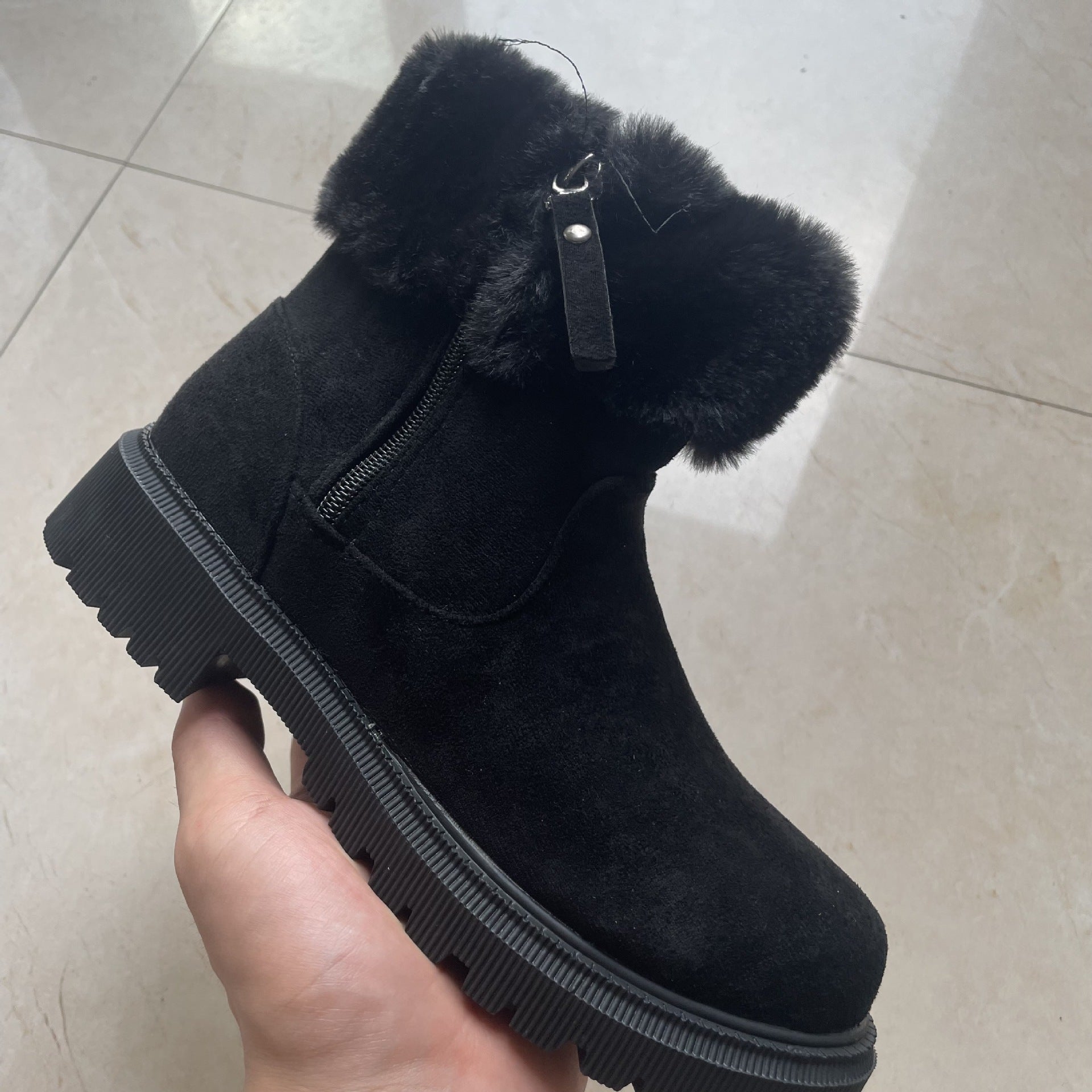 CozyChic Side-Zip Plush Winter Boots for Women - LauBelle Brand