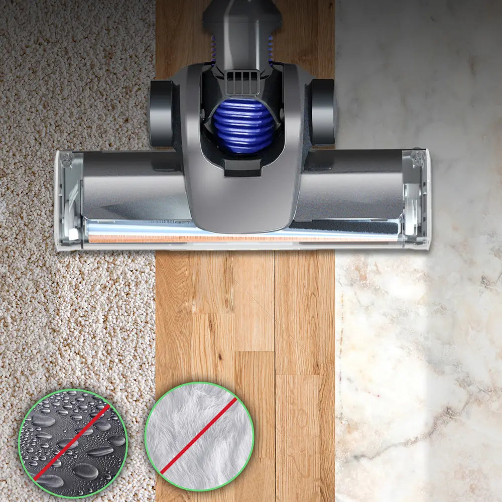 Multifunctional Vacuum Cleaner with LED Lighting and Dual Motors