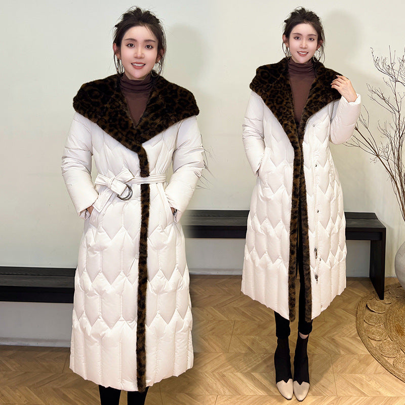 StitchBelt Elegance: Slim Overknee Cotton Jacket - LauBelle Brand