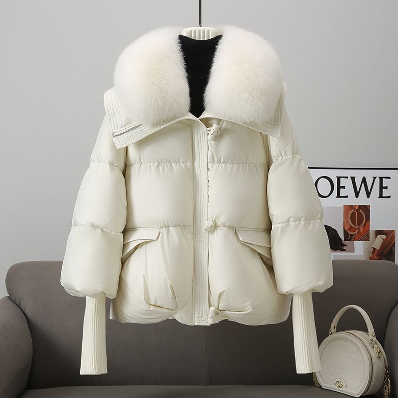 CozyFluff Women's Short Fur Collar Jacket - LauBelle Brand
