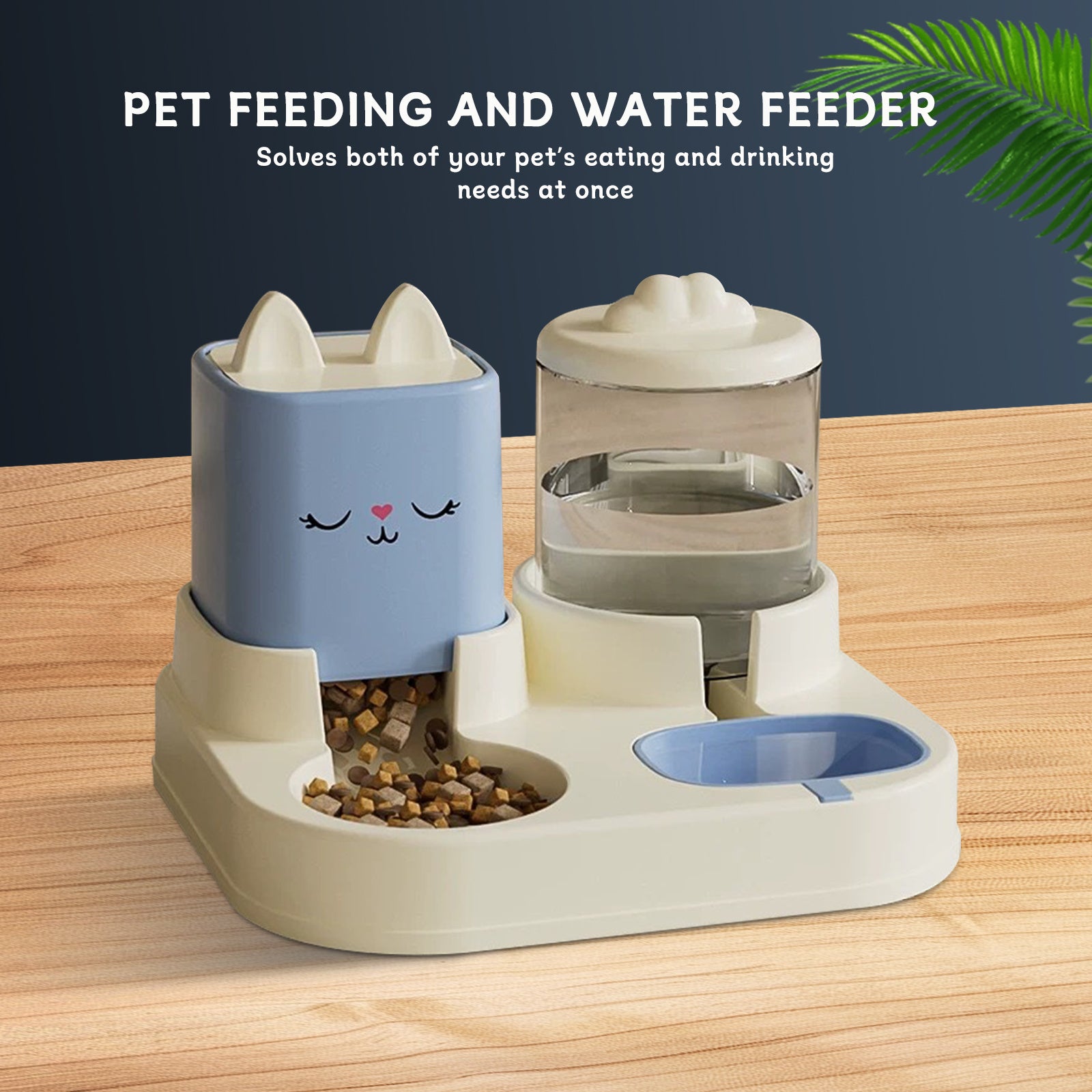 PetPal DuoFeeder: Auto Water & Dry/Wet Food Station - LauBelle