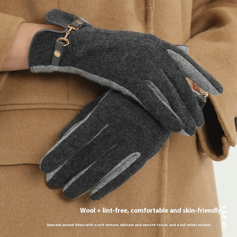 FrostGuard Touch: Windproof Fleece Warm Gloves - LauBelle
