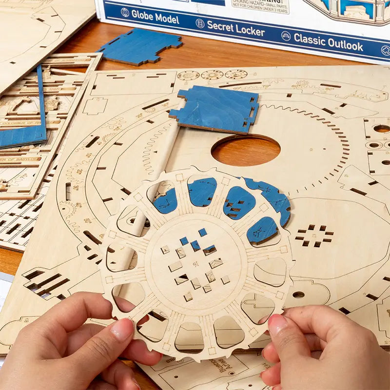 Plywood Package with English Instructions and Accessories Without Wax