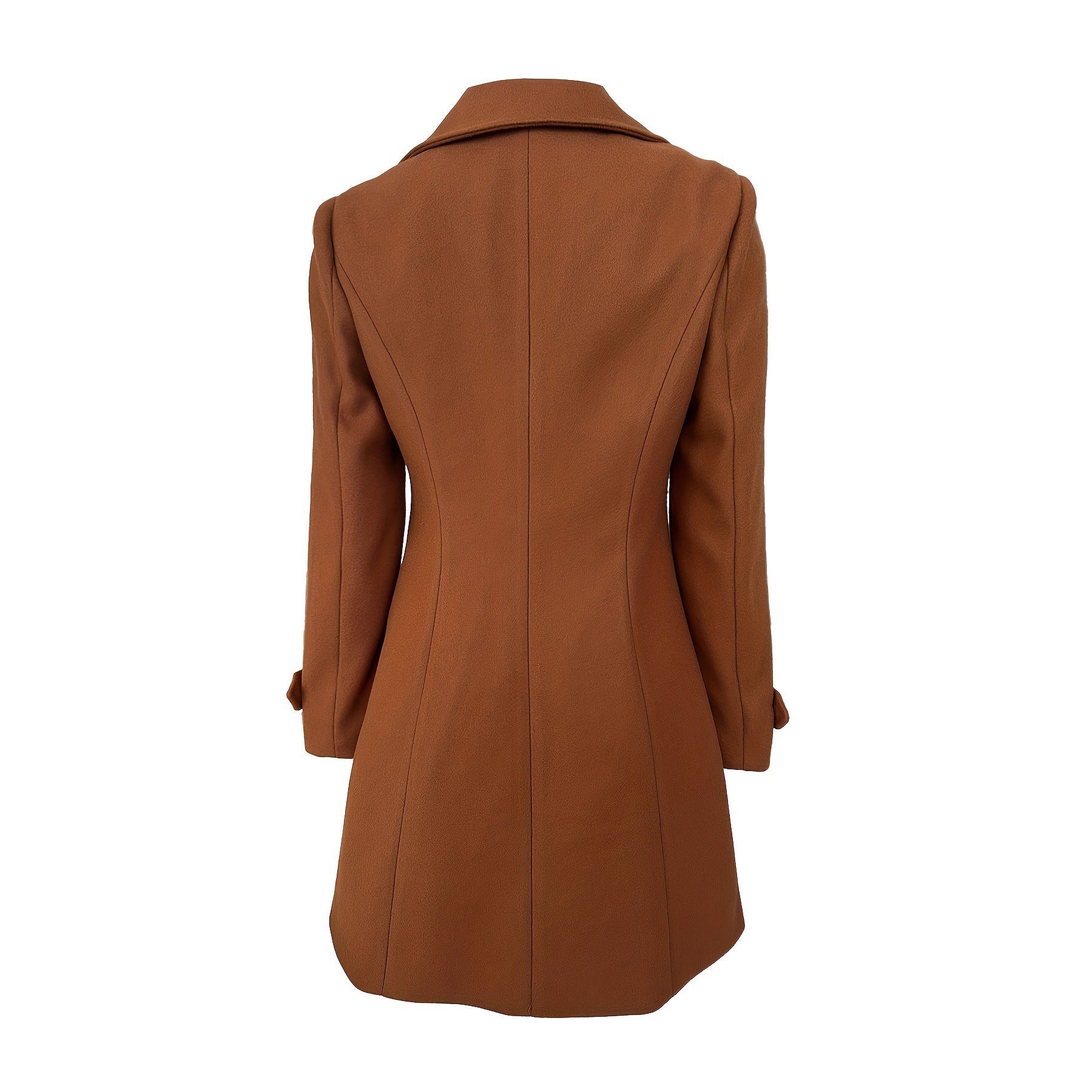 Euro-America Chic Double-Breasted Woolen Coat - LauBelle