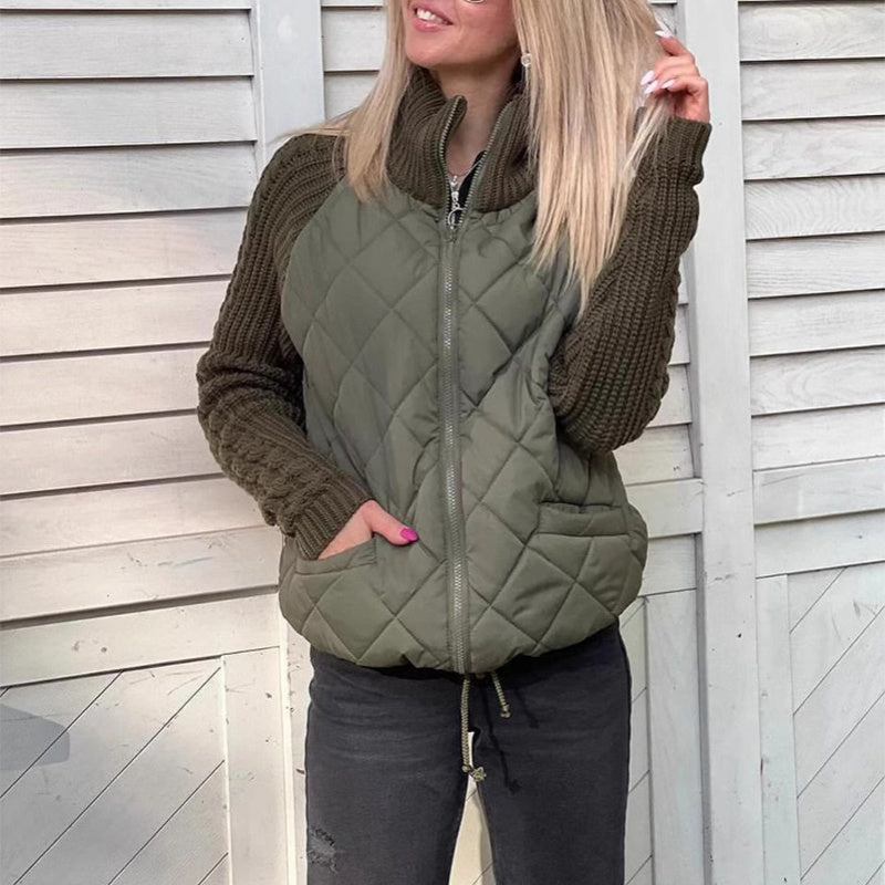 Arctic Chic: Knitted Stitch Warmth Jacket for Women - LauBelle Brand