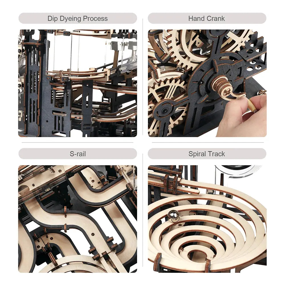 Plywood Model Kit with English Instructions and Accessories Without Wax
