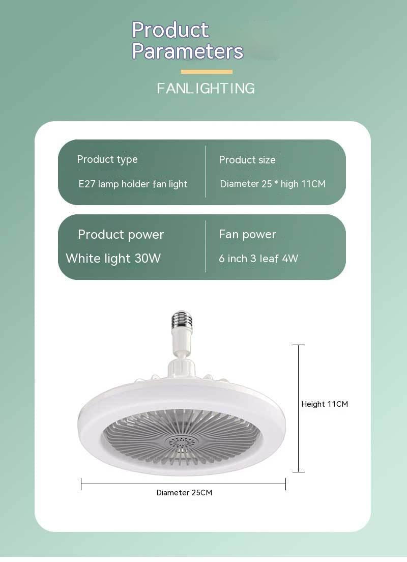 6 Inch 30W Universal Fan Lamp with Remote Control and Fragrance Feature