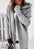 Chic Bat Sleeve Oversized Hooded Cardigan Sweater - LauBelle Brand