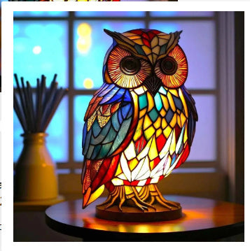 3D Colored Animal Light Desk Lamp Animal Series Decorative Night Light Animal Elephant Owl Cat Vintage Table Lamp Home Decoration - LauBelle
