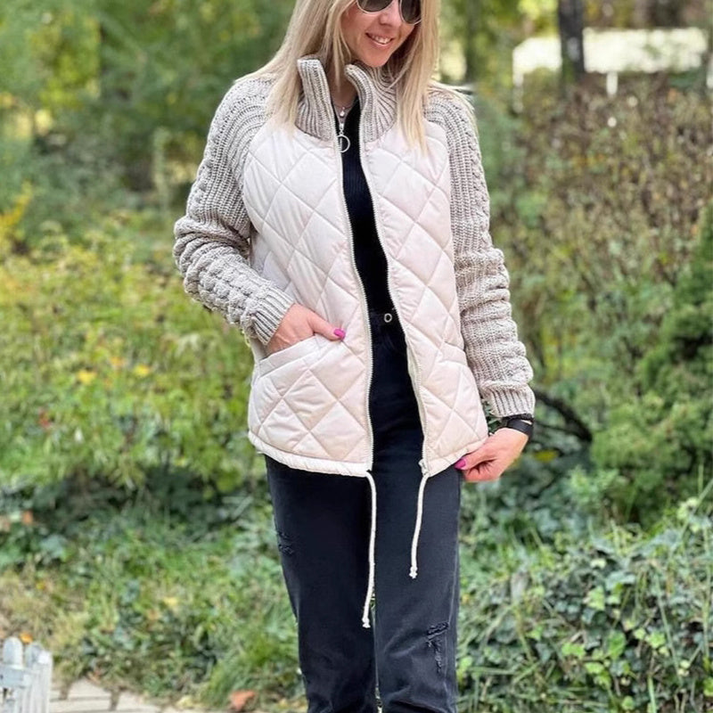 Arctic Chic: Knitted Stitch Warmth Jacket for Women - LauBelle Brand