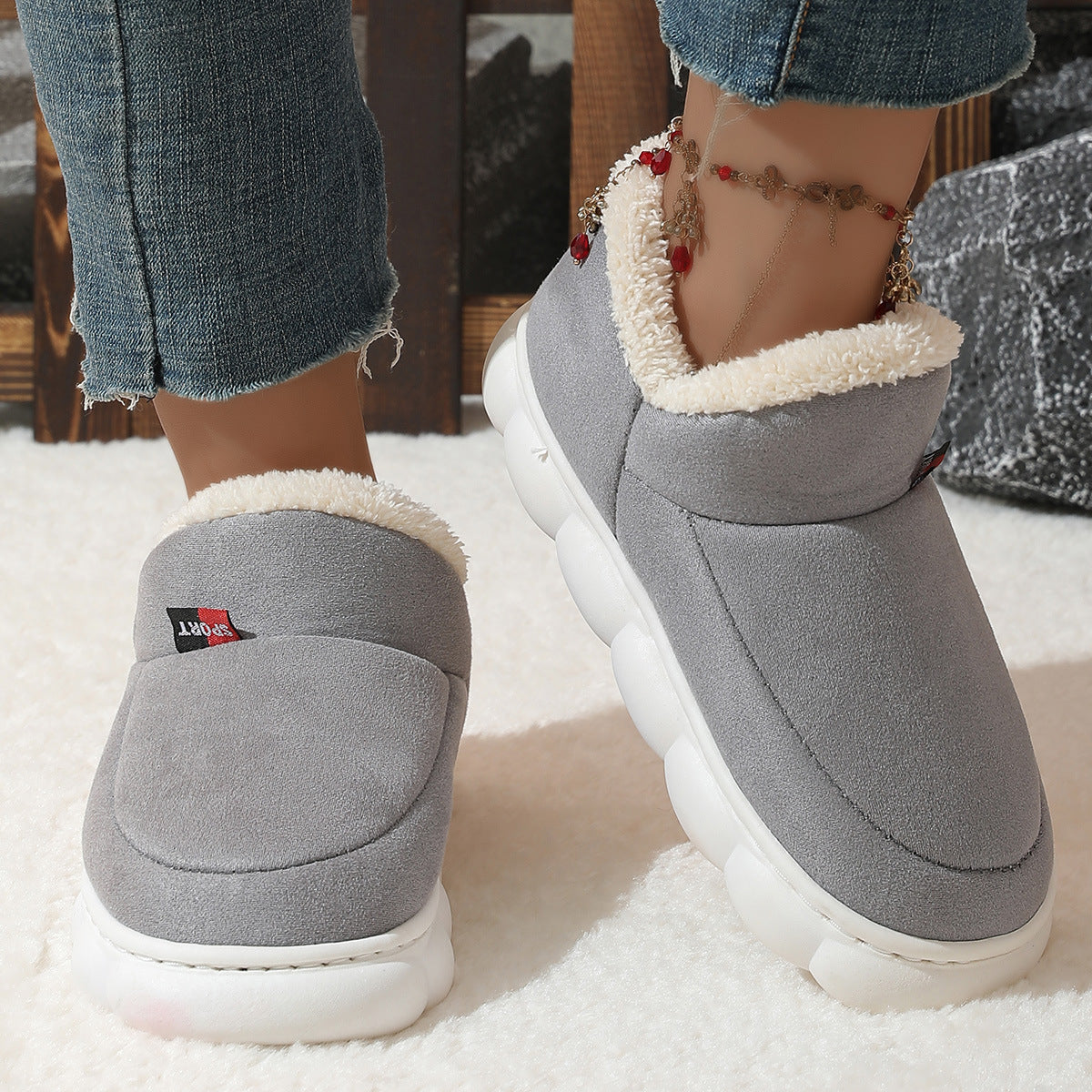 CozyStep Winter Plush Suede House & Garden Shoes - LauBelle Brand